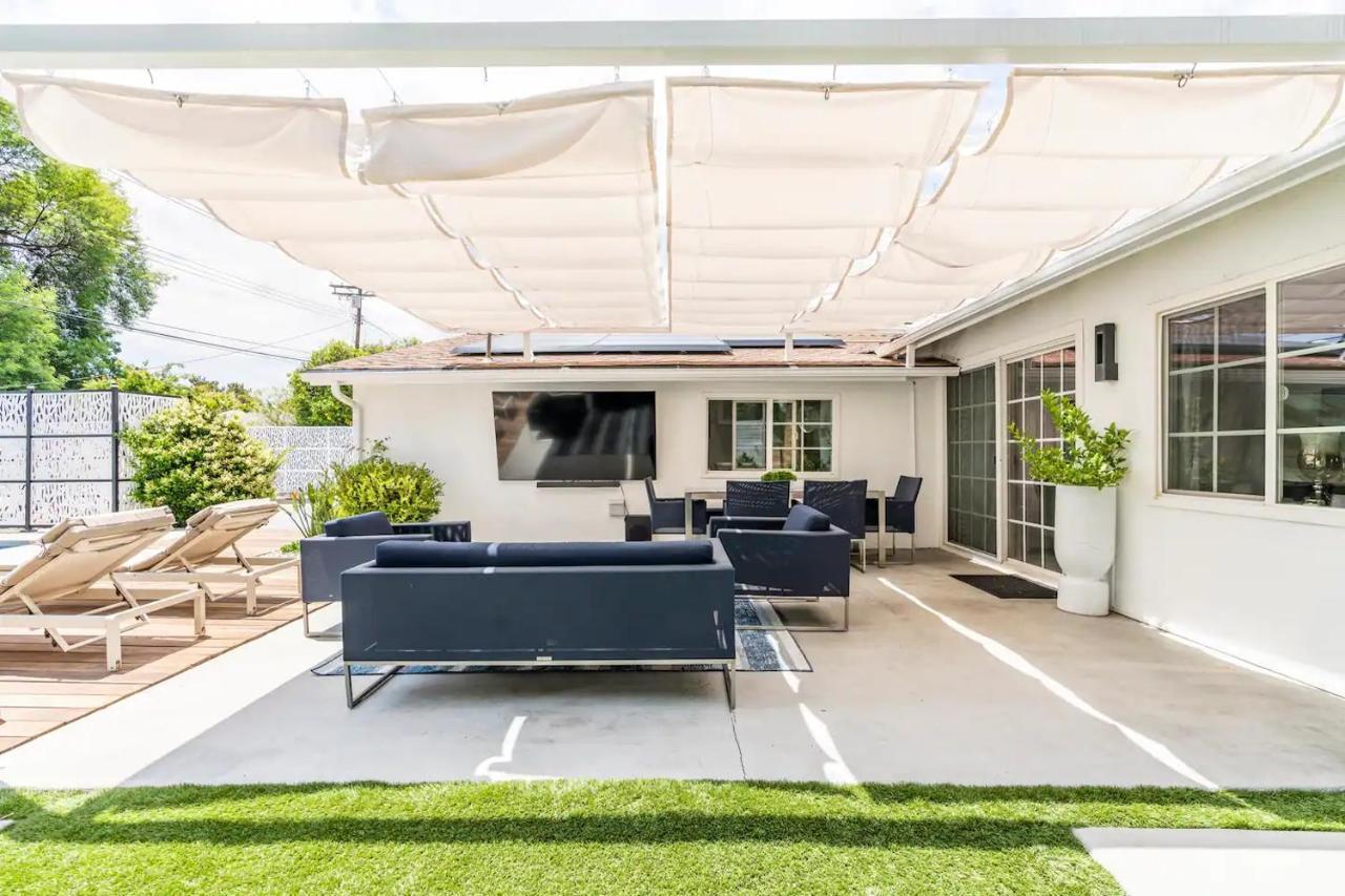 New Luxury Entertaining House With Pool Spa Sauna Tesla Charger Pets Los Angeles Exteriör bild